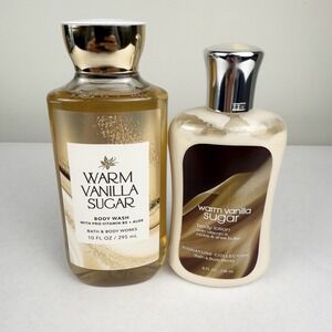 Bath And Body Warm Vanilla Sugar Body Wash and Lotion BRAND NEW